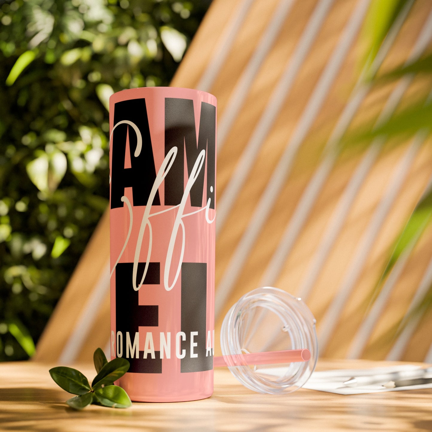 Logo Tumbler with Straw, 20oz