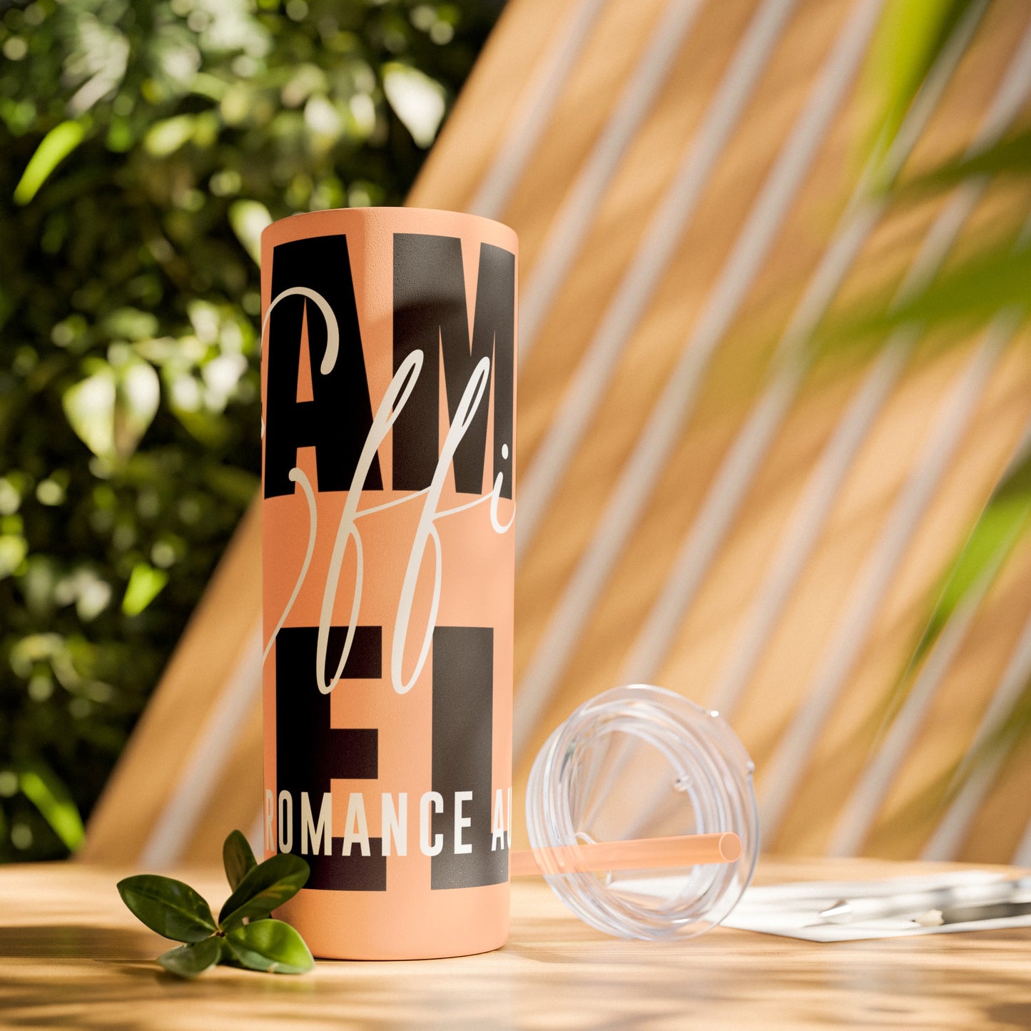 Logo Tumbler with Straw, 20oz