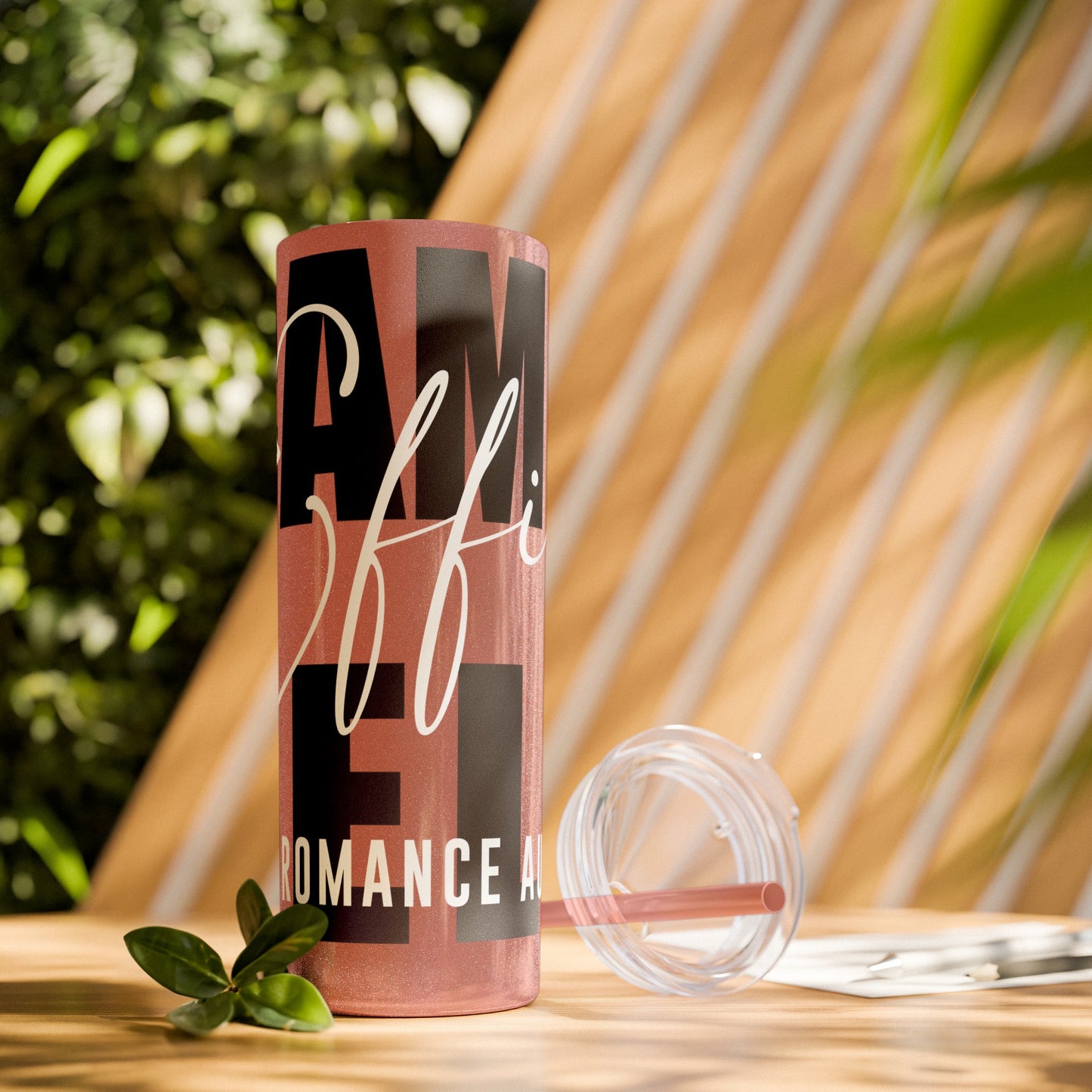 Logo Tumbler with Straw, 20oz
