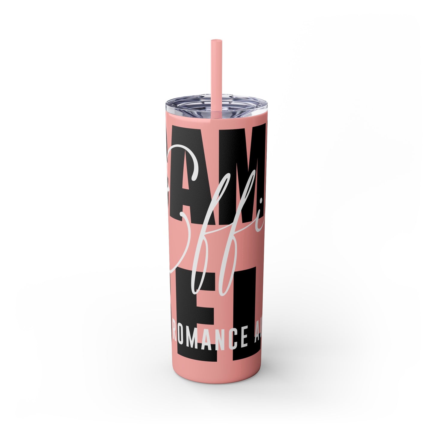Logo Tumbler with Straw, 20oz