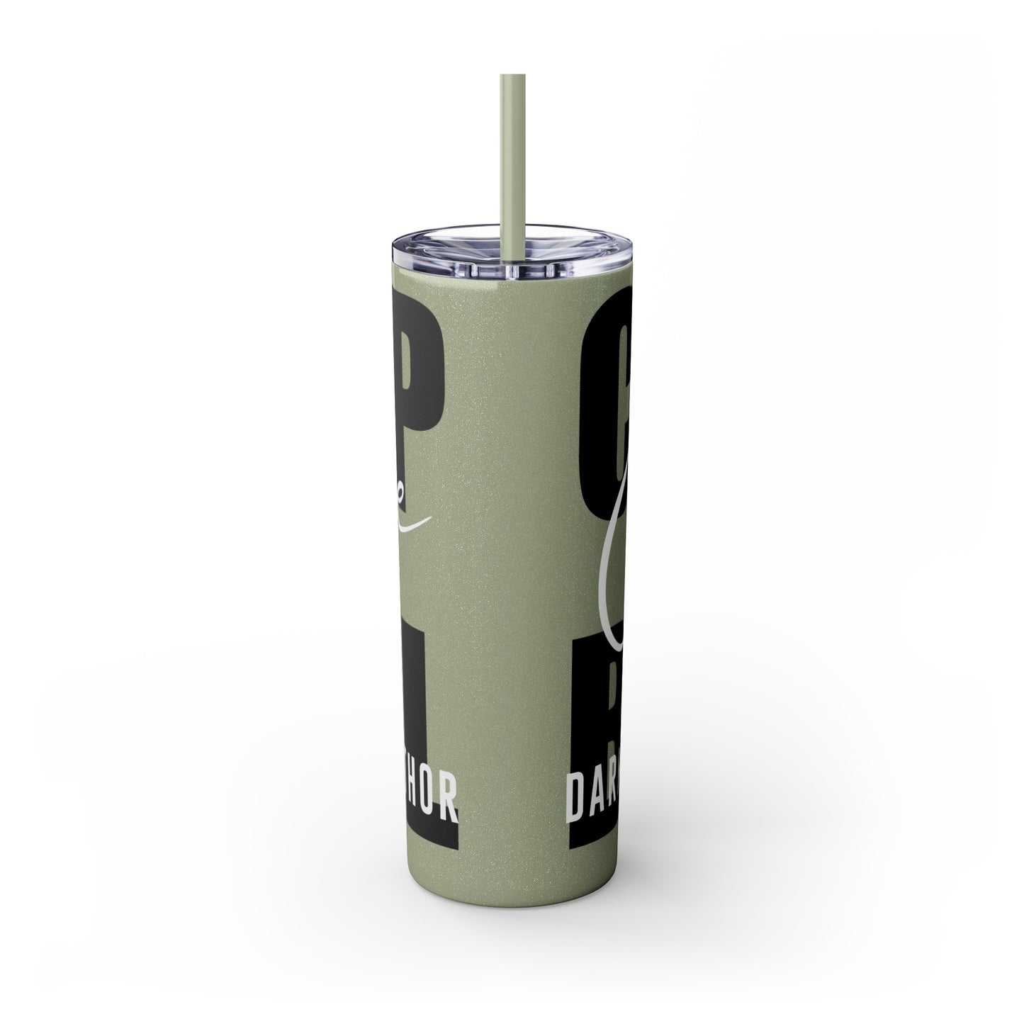 Logo Tumbler with Straw, 20oz
