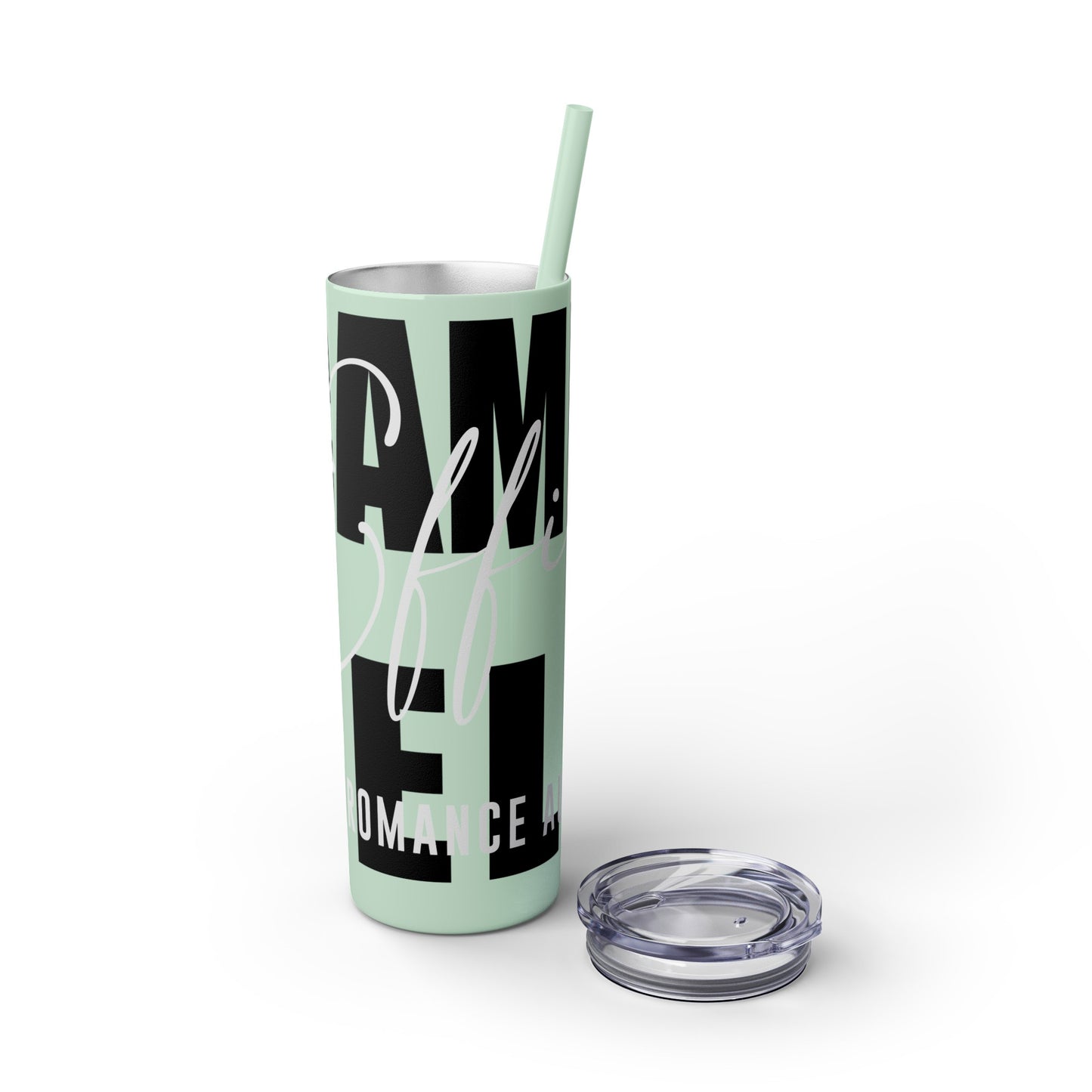 Logo Tumbler with Straw, 20oz