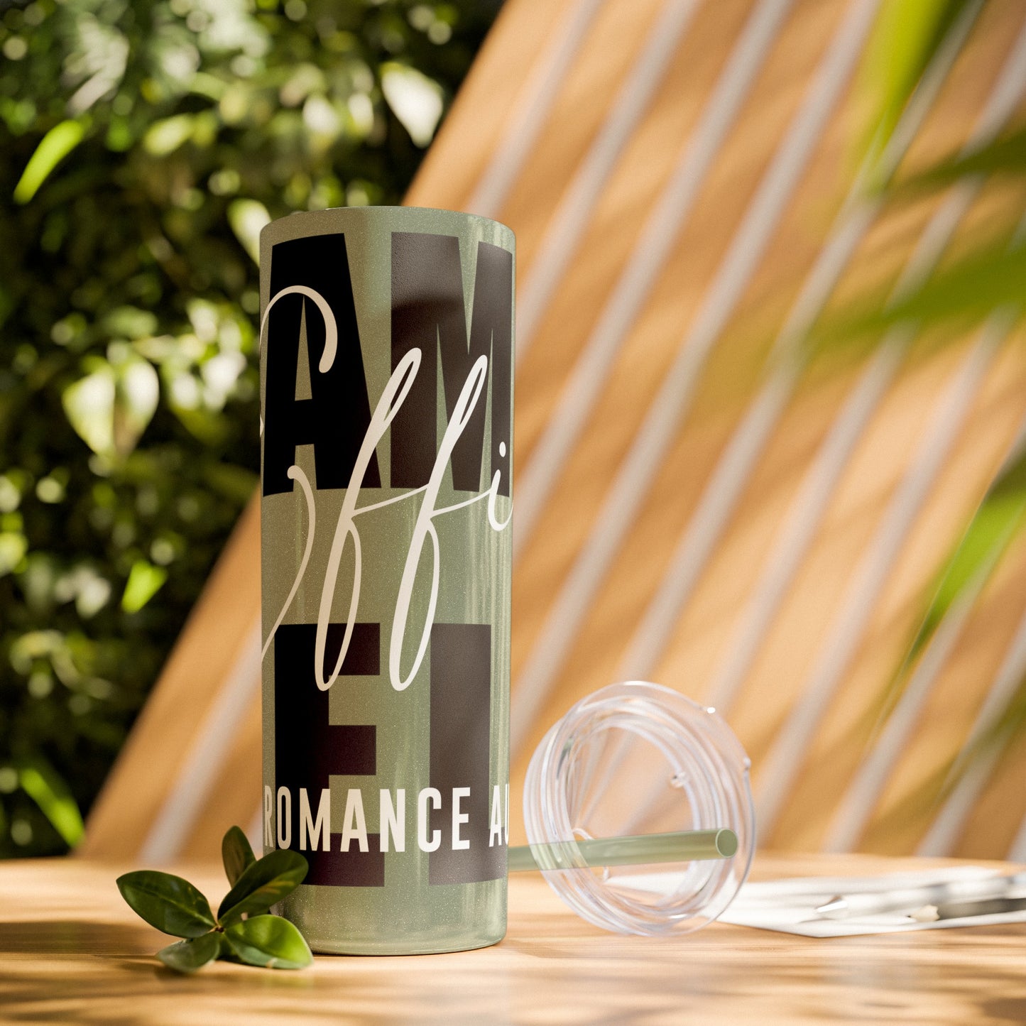 Logo Tumbler with Straw, 20oz