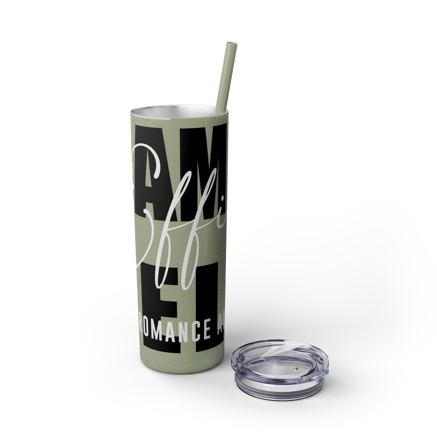 Logo Tumbler with Straw, 20oz
