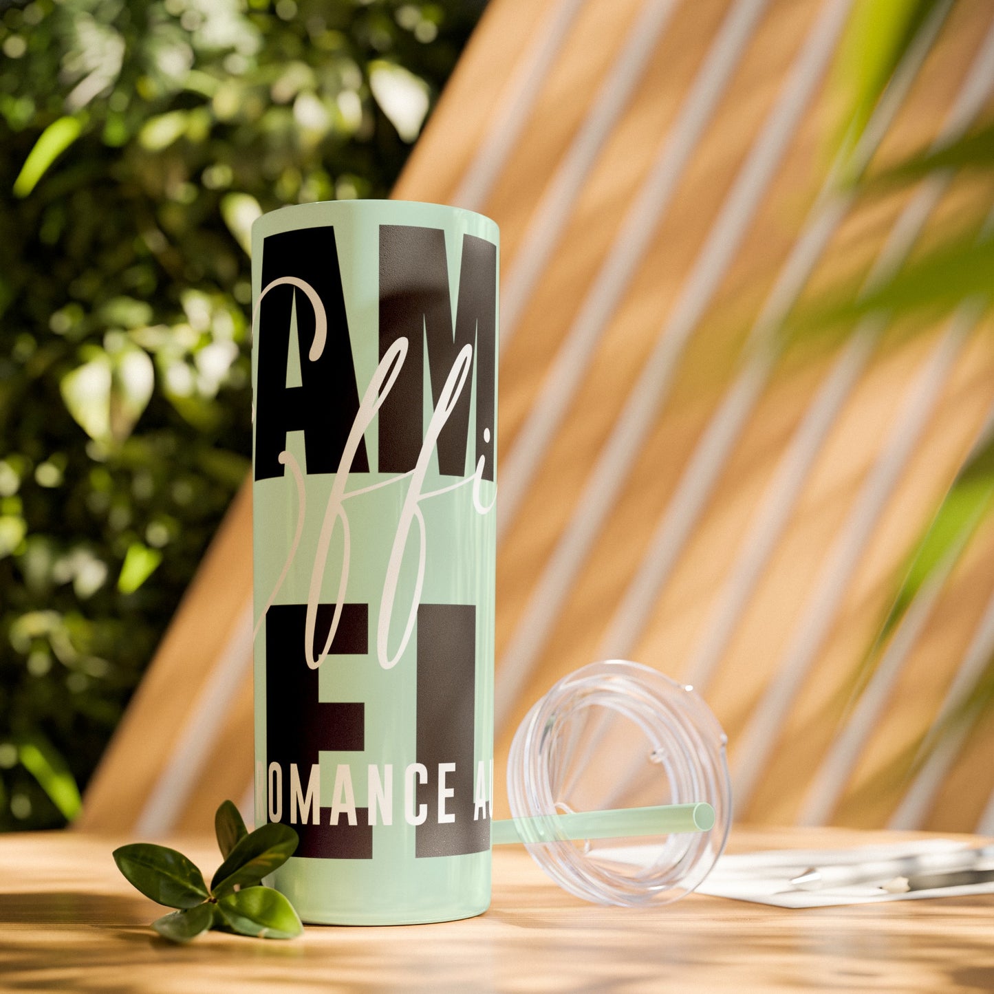 Logo Tumbler with Straw, 20oz