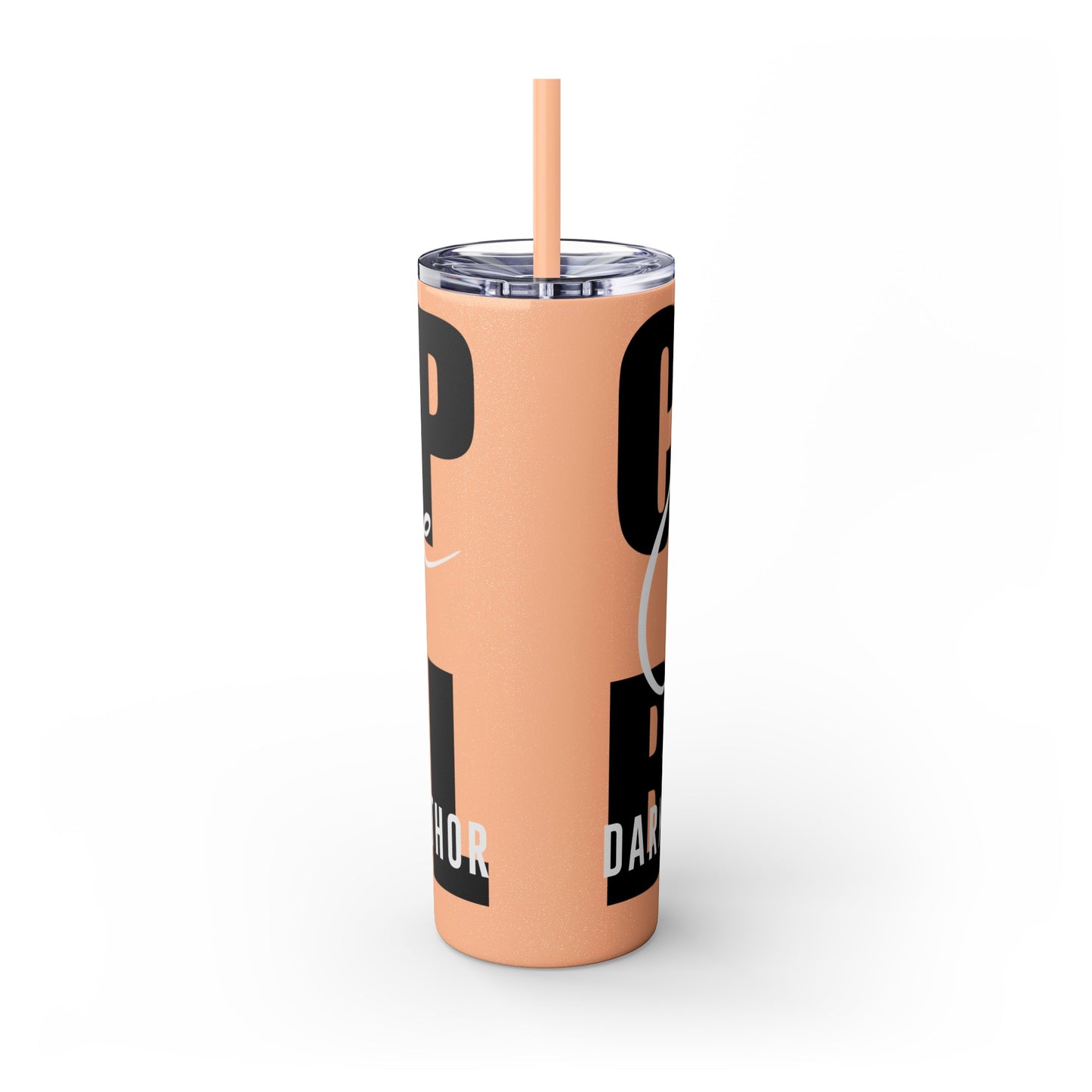 Logo Tumbler with Straw, 20oz