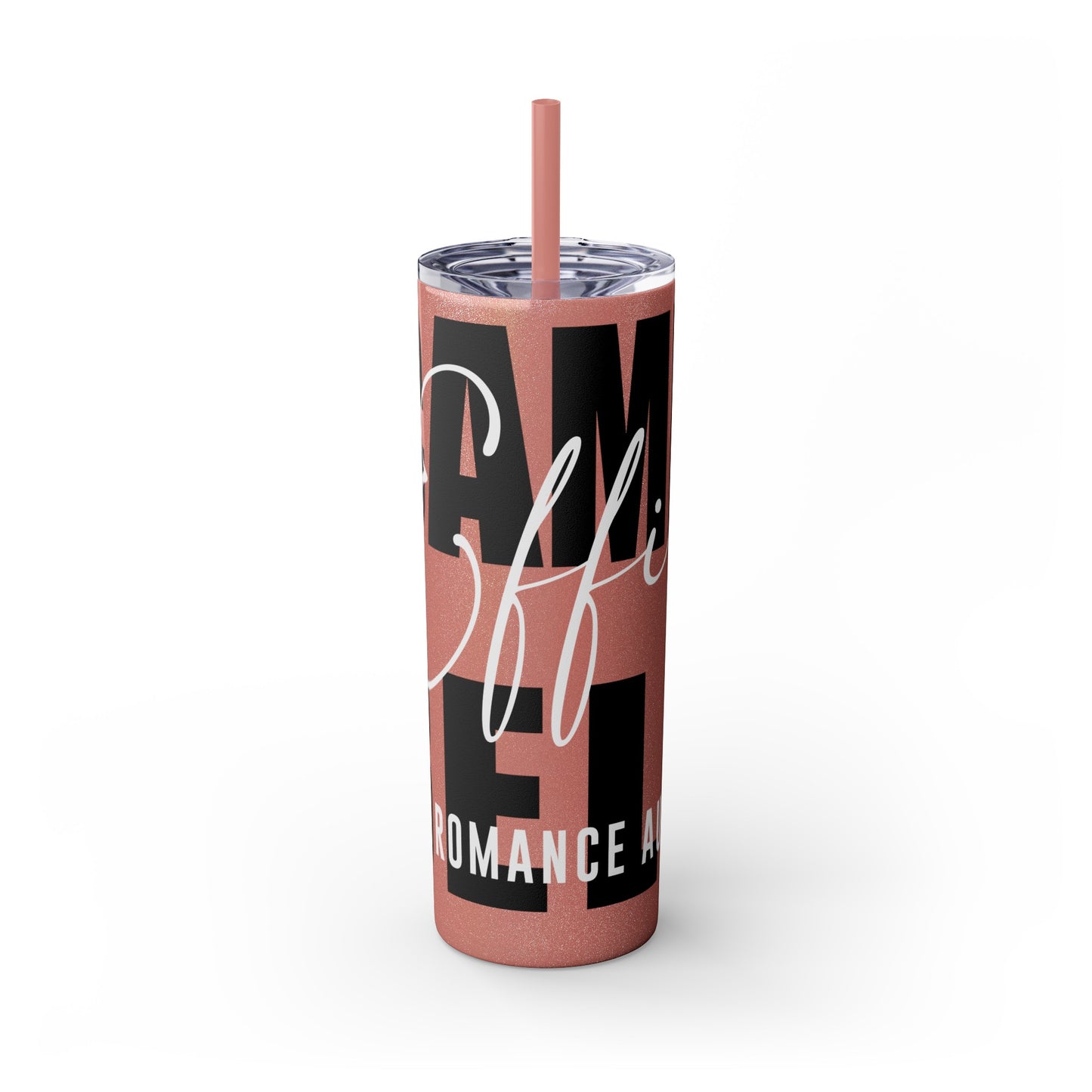 Logo Tumbler with Straw, 20oz