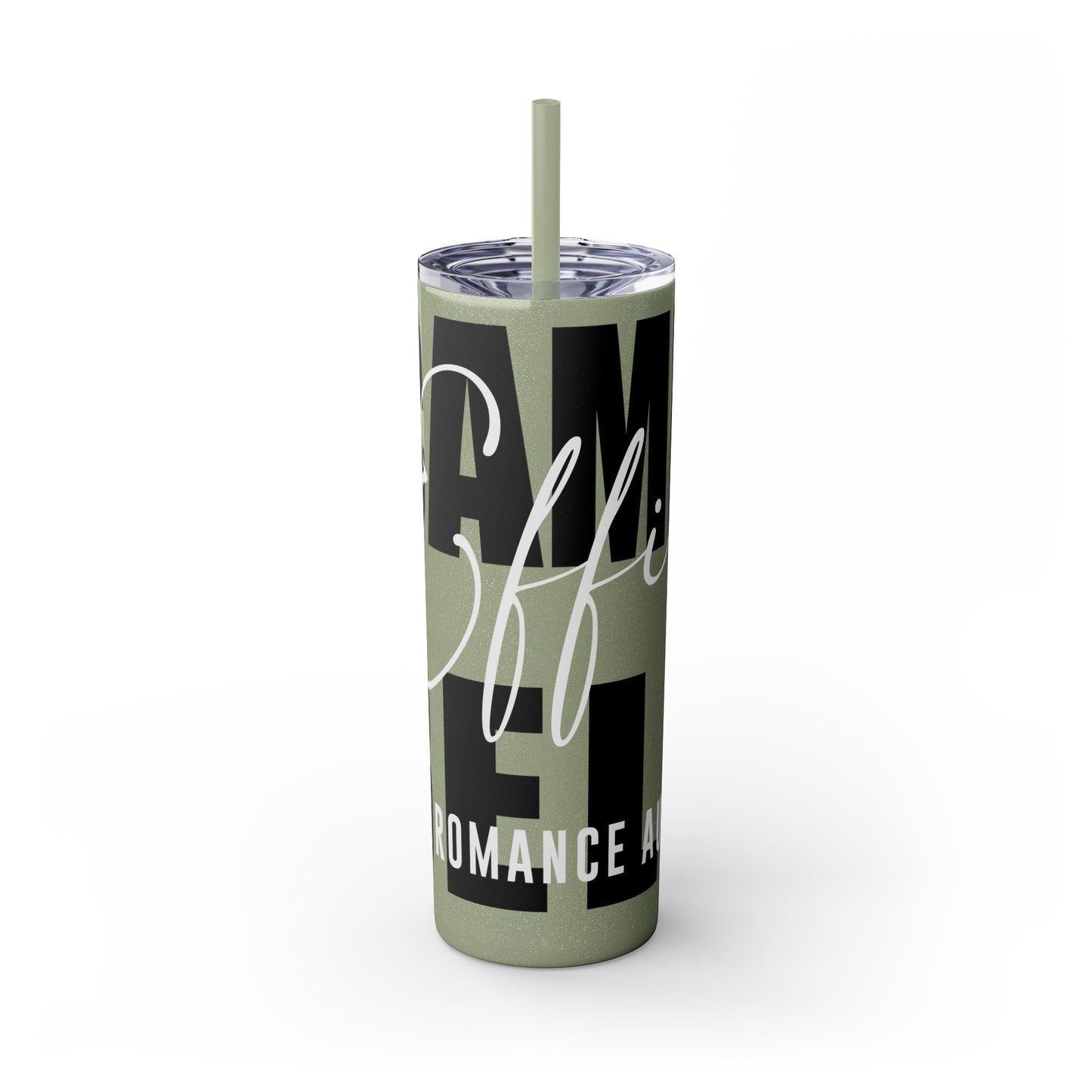 Logo Tumbler with Straw, 20oz
