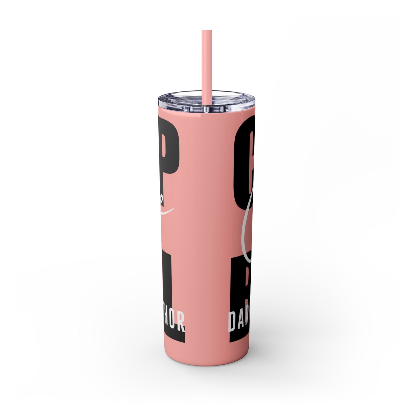 Logo Tumbler with Straw, 20oz