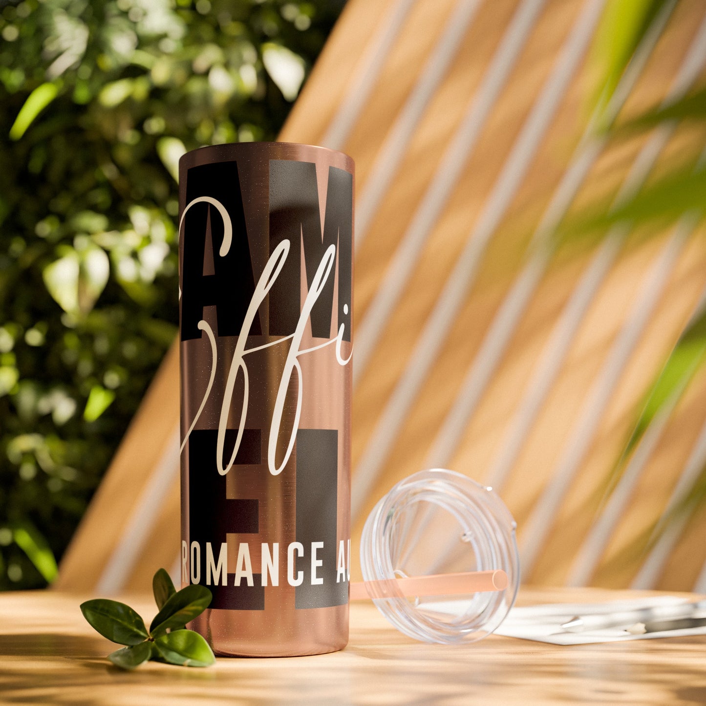 Logo Tumbler with Straw, 20oz
