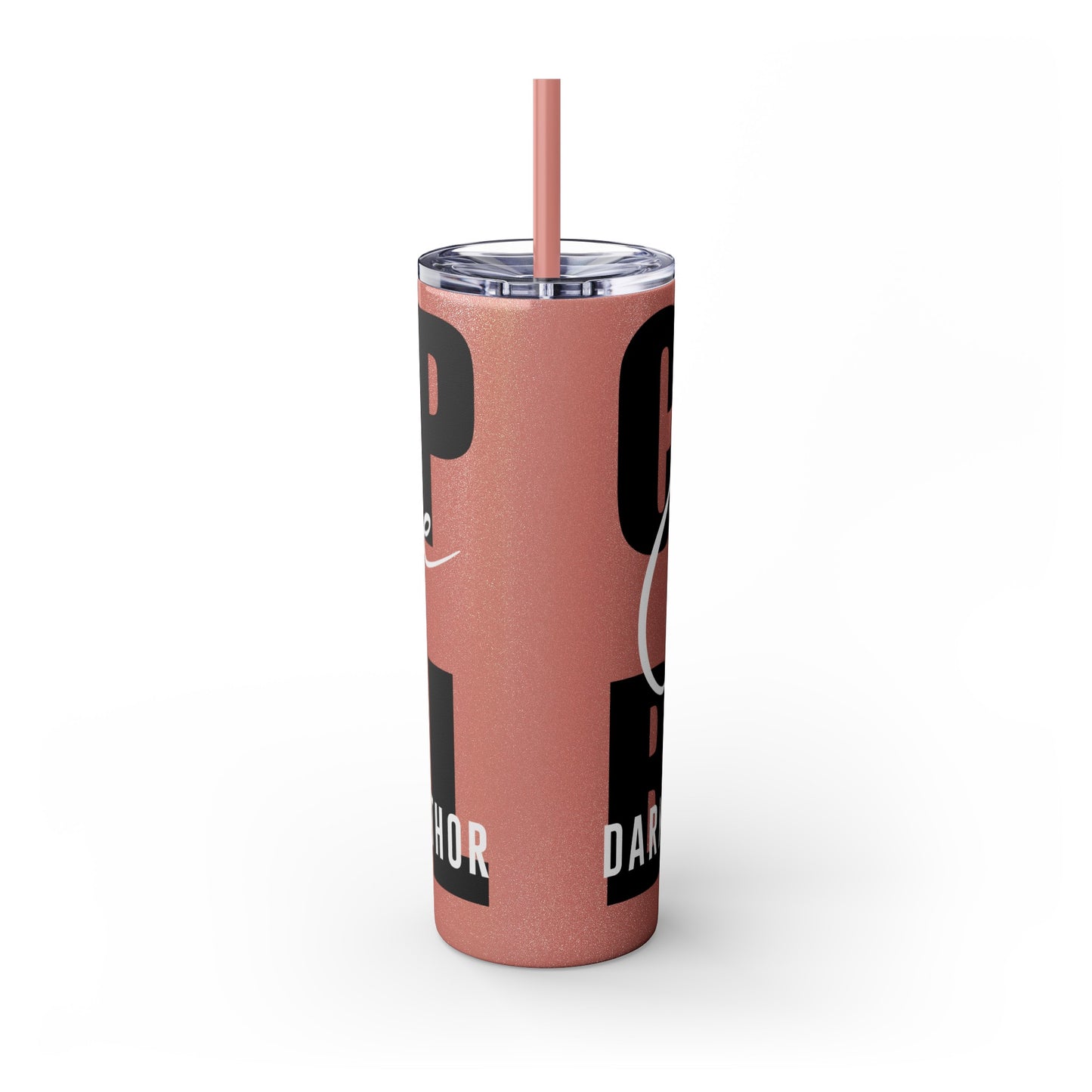 Logo Tumbler with Straw, 20oz