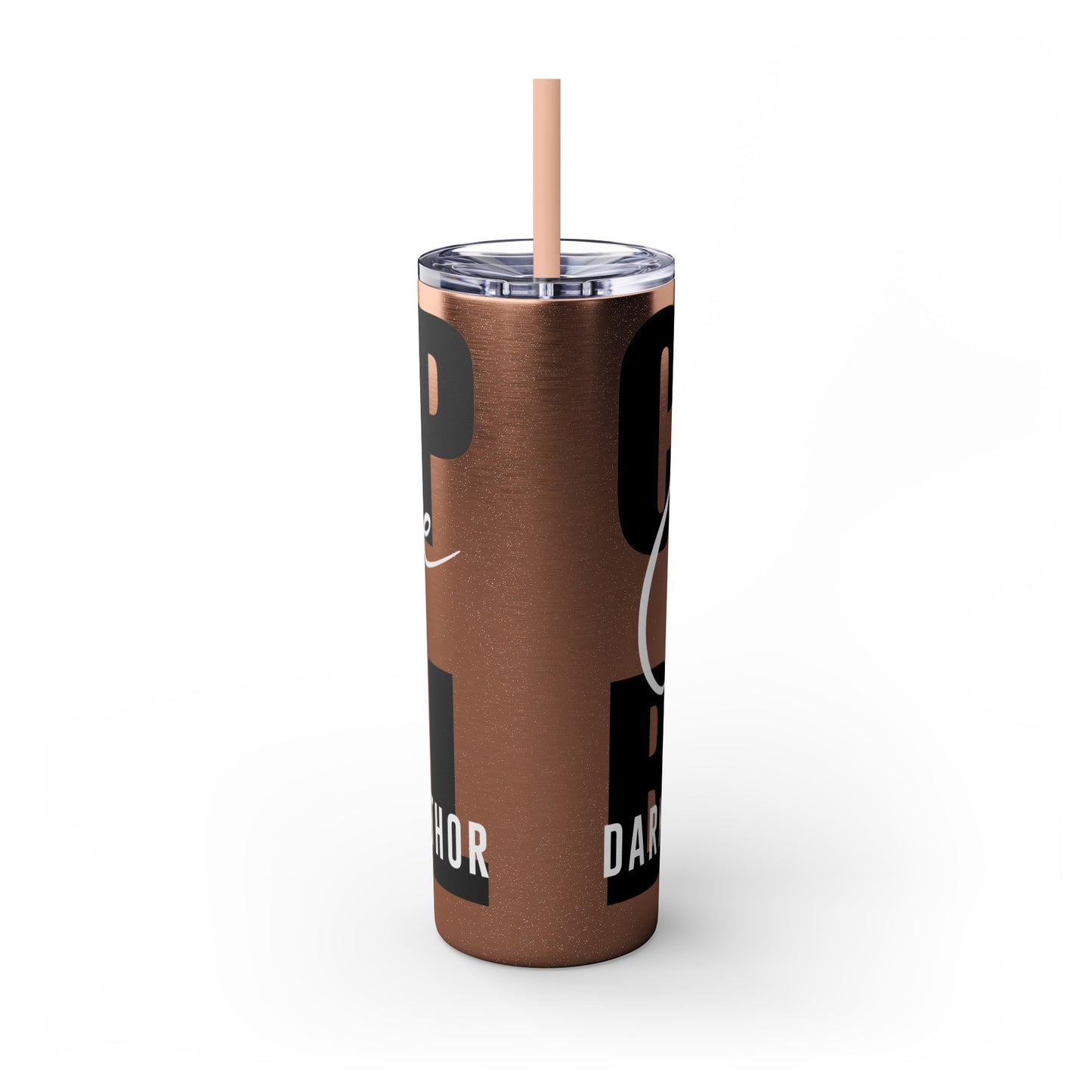 Logo Tumbler with Straw, 20oz