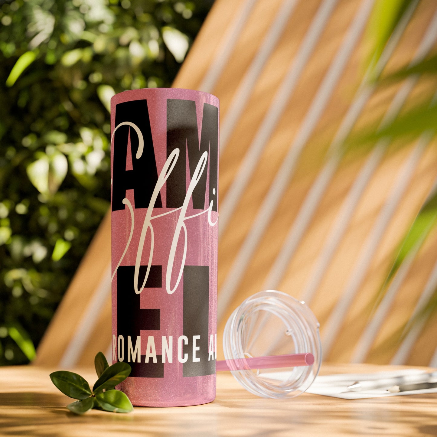 Logo Tumbler with Straw, 20oz